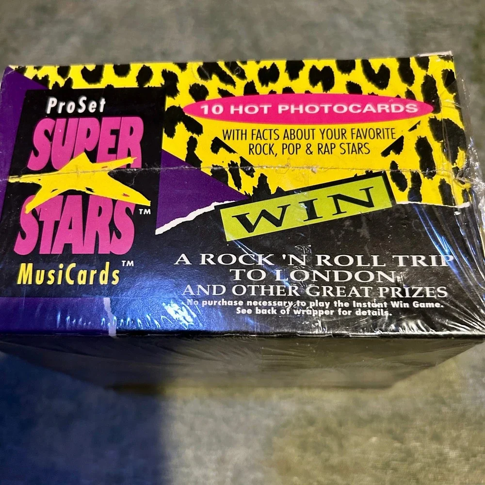 Pro Set SuperStars MusiCards Series 1991 Sealed Box Music Cards